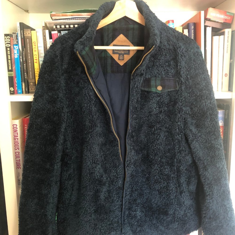 Pendleton Sherpa Fuzzy Navy Jacket - Size L - image 1